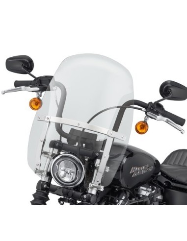 57400337 Parabrisas Harley Davidson Wind Splitter compacto de desmontaje rápido de 18"