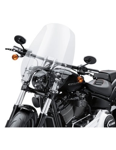 57400334 Parabrisas Harley Davidson Wind Splitter Super Sport de desmontaje rápido de 19"