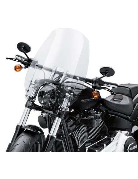 57400334 Parabrisas Harley Davidson Wind Splitter Super Sport de desmontaje rápido de 19"