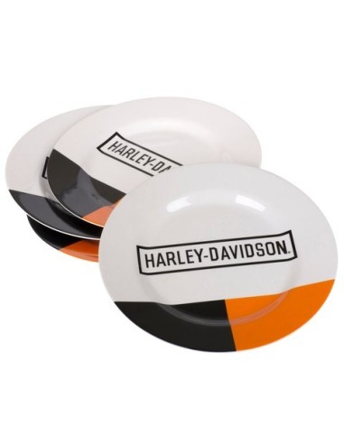 98742-24VX Juego Harley Davidson de placas de bloque retro