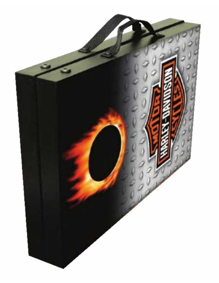 Juego Harley-Davidson® de lanzamiento de pufs en miniatura Bar & Shield