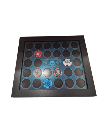 H-D Collector's Poker Chip Frame 28 Ct.