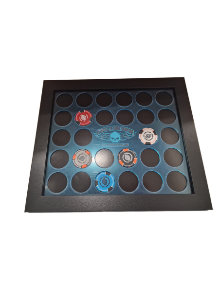 H-D Collector's Poker Chip Frame 28 Ct.