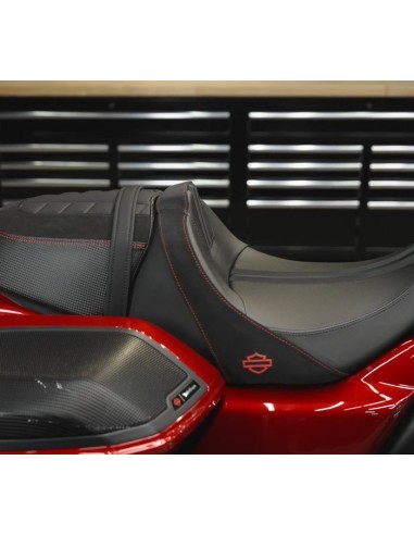 Asiento Harley Davidson Sport Solo Touring - Franja en contraste