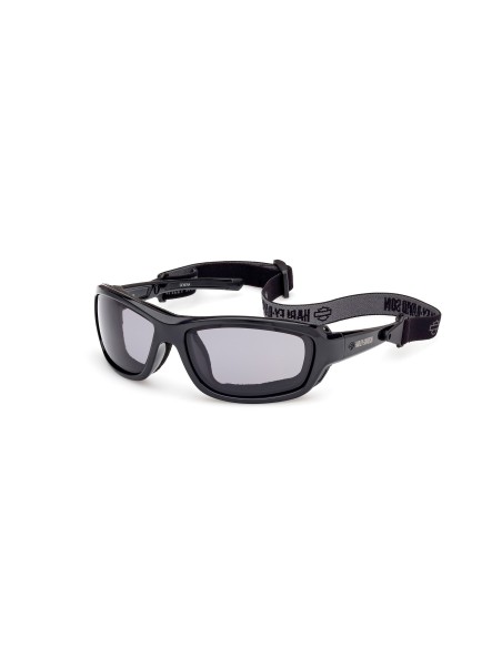 Harley-Davidson GENERA motorcycle goggles, gloss black/gray – smoked polarized