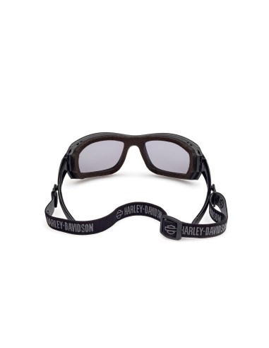Harley-Davidson GENERA motorcycle goggles, gloss black/gray – smoked polarized