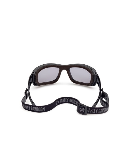 Harley-Davidson GENERA motorcycle goggles, gloss black/gray – smoked polarized