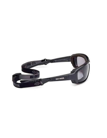 Harley-Davidson GENERA motorcycle goggles, gloss black/gray – smoked polarized