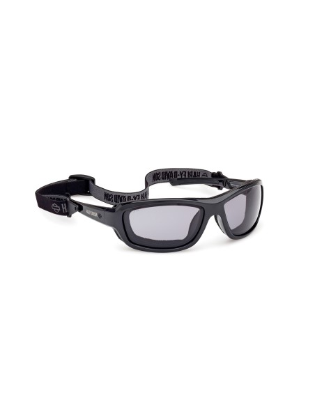 Harley-Davidson GENERA motorcycle goggles, gloss black/gray – smoked polarized