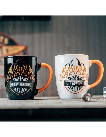 Harley Davidson Color Changing Flame Mug Set B&S HDL-18629