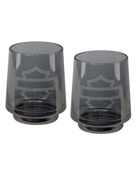 Harley Davidson Rocks Open B&S Smoke Gray Tumbler Set HDL-18821