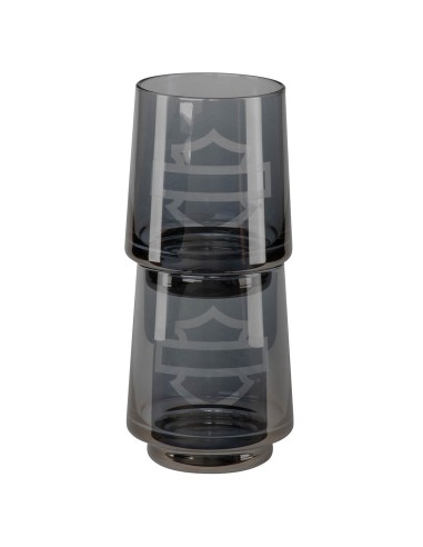 Juego de vasos Harley Davidson Rocks Open B&S gris ahumado HDL-18821