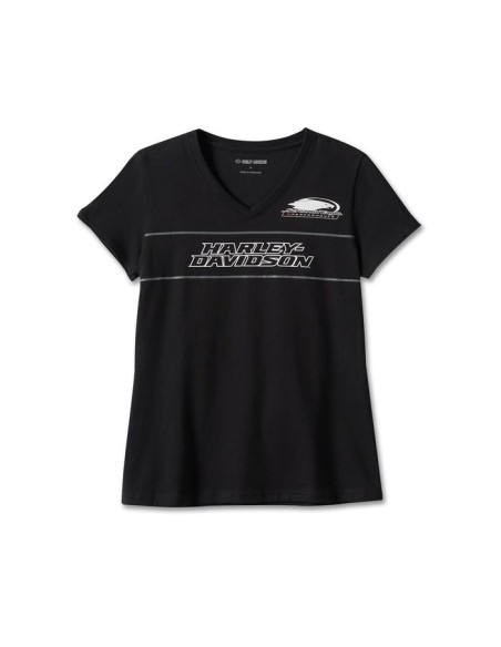 97581-23VW Camiseta Harley Davidson Screamin' Eagle de manga corta de mujer