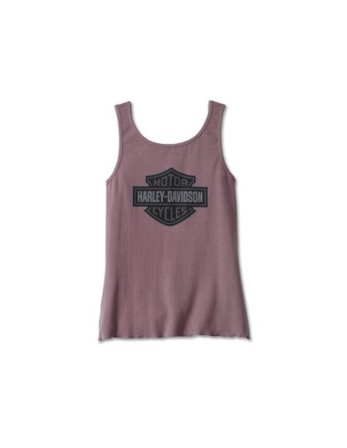 97490-23VW Camiseta Harley Davidson sin mangas de moda Hometown Bar & Shield para mujer - Grape Shake