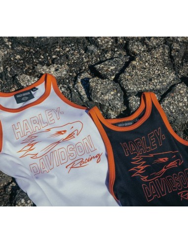 96137-24VW Camiseta de tirantes Harley Davidson para mujer Screamin' Eagle - Blanco brillante
