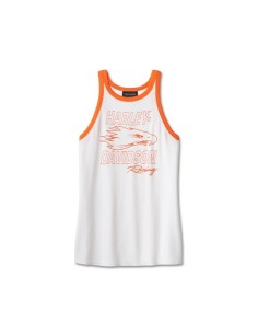 96137-24VW Harley Davidson Women's Screamin' Eagle Tank Top - Gloss White