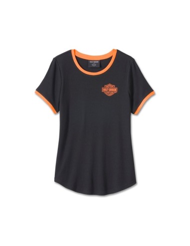 96115-24VW Harley Davidson Women's Short Sleeve T-Shirt - Black Beauty