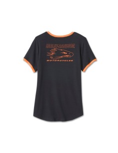 96115-24VW Harley Davidson Women's Short Sleeve T-Shirt - Black Beauty 2