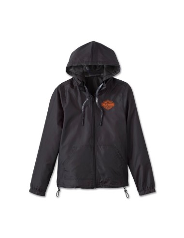 97414-24VW Chaqueta Harley Davidson reversible con escudo para mujer