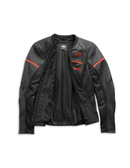 98007-21EW CHAQUETA DE CUERO BRAWLER PARA MUJER HARLEY-DAVIDSON