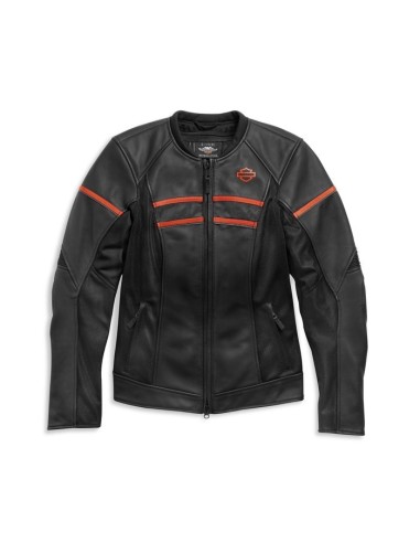 98007-21EW CHAQUETA DE CUERO BRAWLER PARA MUJER HARLEY-DAVIDSON