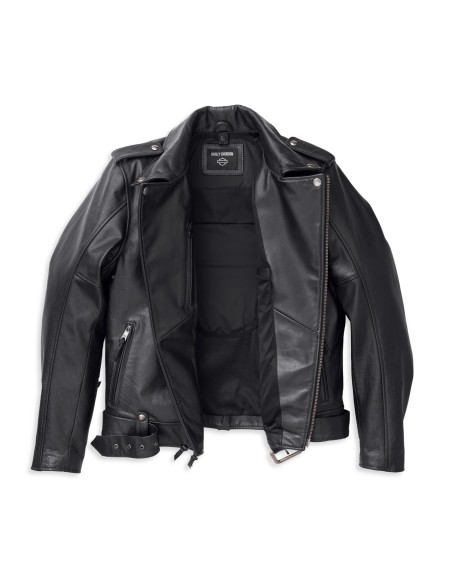 98003-23EM Chaqueta de cuero Harley Davidson Potomac 3 en 1 para hombre