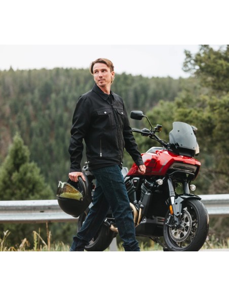 98124-23VM Chaqueta de montar Harley-Davidson estilo camionero Layering System para hombre