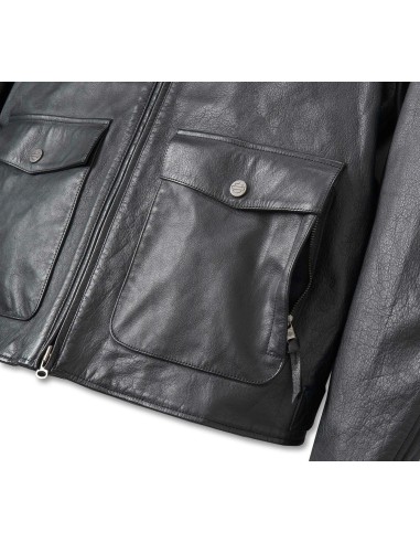 98022-23VM Harley-Davidson Men's Captains Layered Leather Jacket