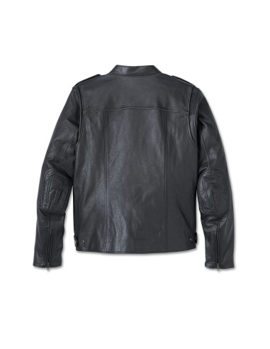 98022-23VM Chaqueta de cuero Harley-Davidson Captains con sistema de capas para hombre