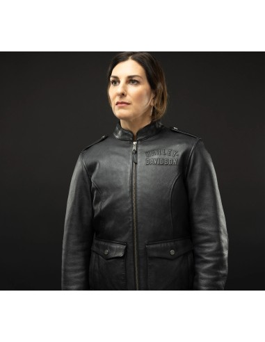 98018-23VW Harley-Davidson Women's Captains Leather Jacket with H-D Flex Layering System