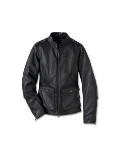 98018-23VW Harley-Davidson Women's Captains Leather Jacket with H-D Flex Layering System