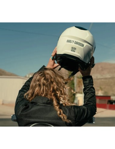 97145-25EX Casco modular Harley Davidson Capstone Sun Shield III H35 - BLANCO GLOSS