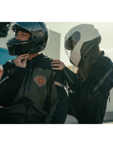 98121-25EX  Casco modular Harley Davidson Capstone Sun Shield III H35 - NEGRO MATE