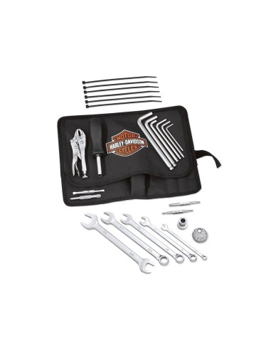 Harley Davidson tool kit to perform most service functions and weighs as little as possible.