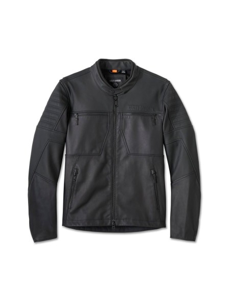 Chaqueta Harley Davidson de cuero con estampado de calavera Willie G (Hombre) 98004-25VM