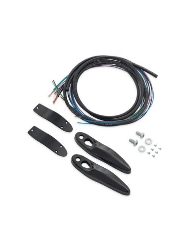 67800830B Harley-Davidson Rear Turn Signal/License Plate Relocation Kit - Black