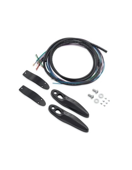 67800830B Harley-Davidson Rear Turn Signal/License Plate Relocation Kit - Black