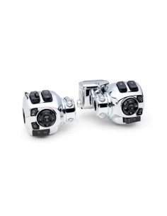 Mandos Harley Davidson de mano cromados