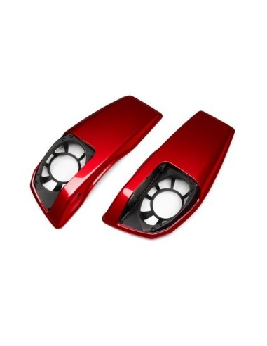 Tapas Harley Davidson de maletas para altavoces en color a juego - Rojo brillante