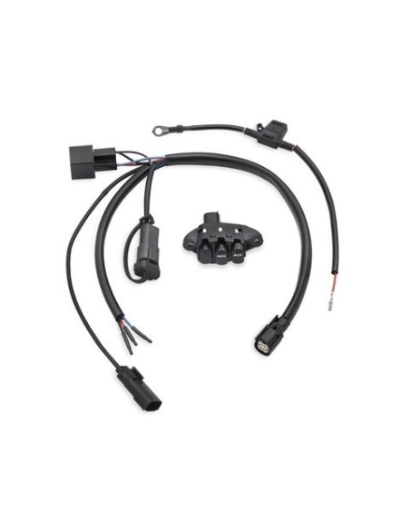 Kit Harley Davidson de interruptores de alimentación auxiliar - Montaje en el carenado 71400129