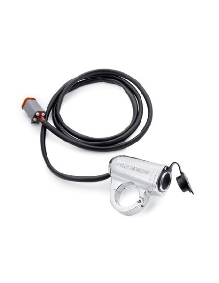 Toma Harley Davidson de corriente auxiliar para montaje en manillar 69200855
