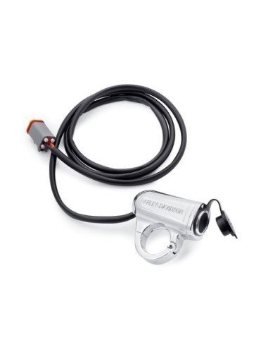 Toma Harley Davidson de corriente auxiliar para montaje en manillar 69200971