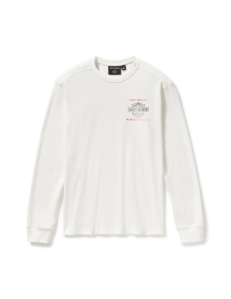 Camiseta térmica de manga larga Harley Davidson Parts & Service para hombre – Cloud Dancer