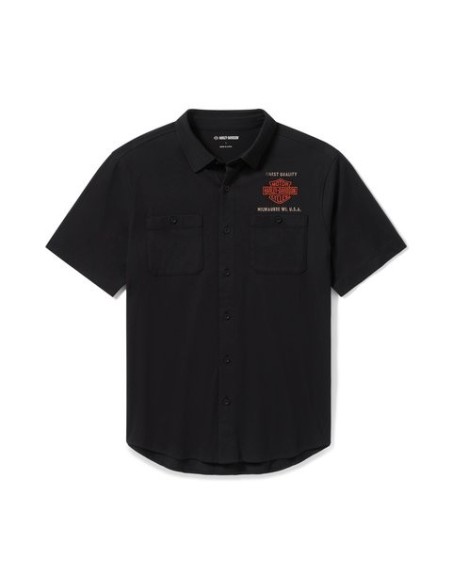 Camisa de botones de jersey  Harley Davidson Parts & Service para hombre