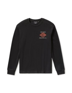Camiseta térmica de manga larga  Harley Davidson Parts & Service para hombre – Negro Harley