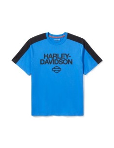 Camiseta TECH Coolmax H-D Harley Davidson para hombre A cuadros – Nebulas Blue & Harley Black