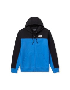 96613-25VM Sudadera TECH Harley Davidson cremallera para hombre – Nebulas Blue & Harley Black
