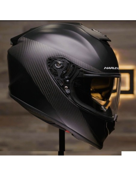 98130-21VX CASCO INTEGRAL HARLEY DAVIDSON DE FIBRA DE CARBONO BRAWLER  X09