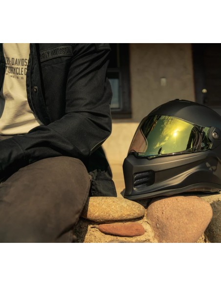 98105-25VX Casco integral Harley Davidson con gráfico de calavera Division X15