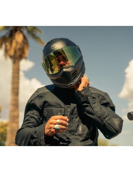 98105-25VX Casco integral Harley Davidson con gráfico de calavera Division X15